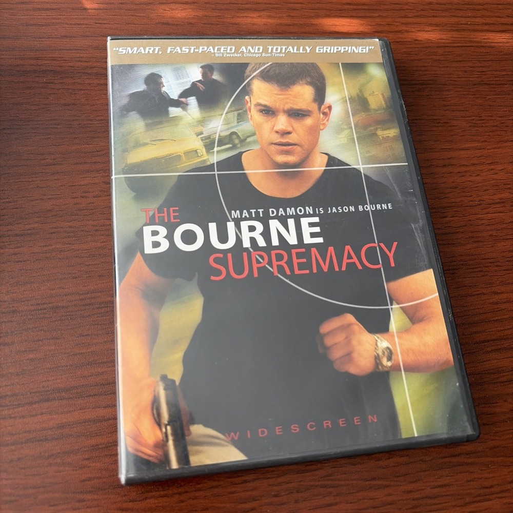 The Bourne Supremacy DVD Matt Damon Action Movie Widescreen
